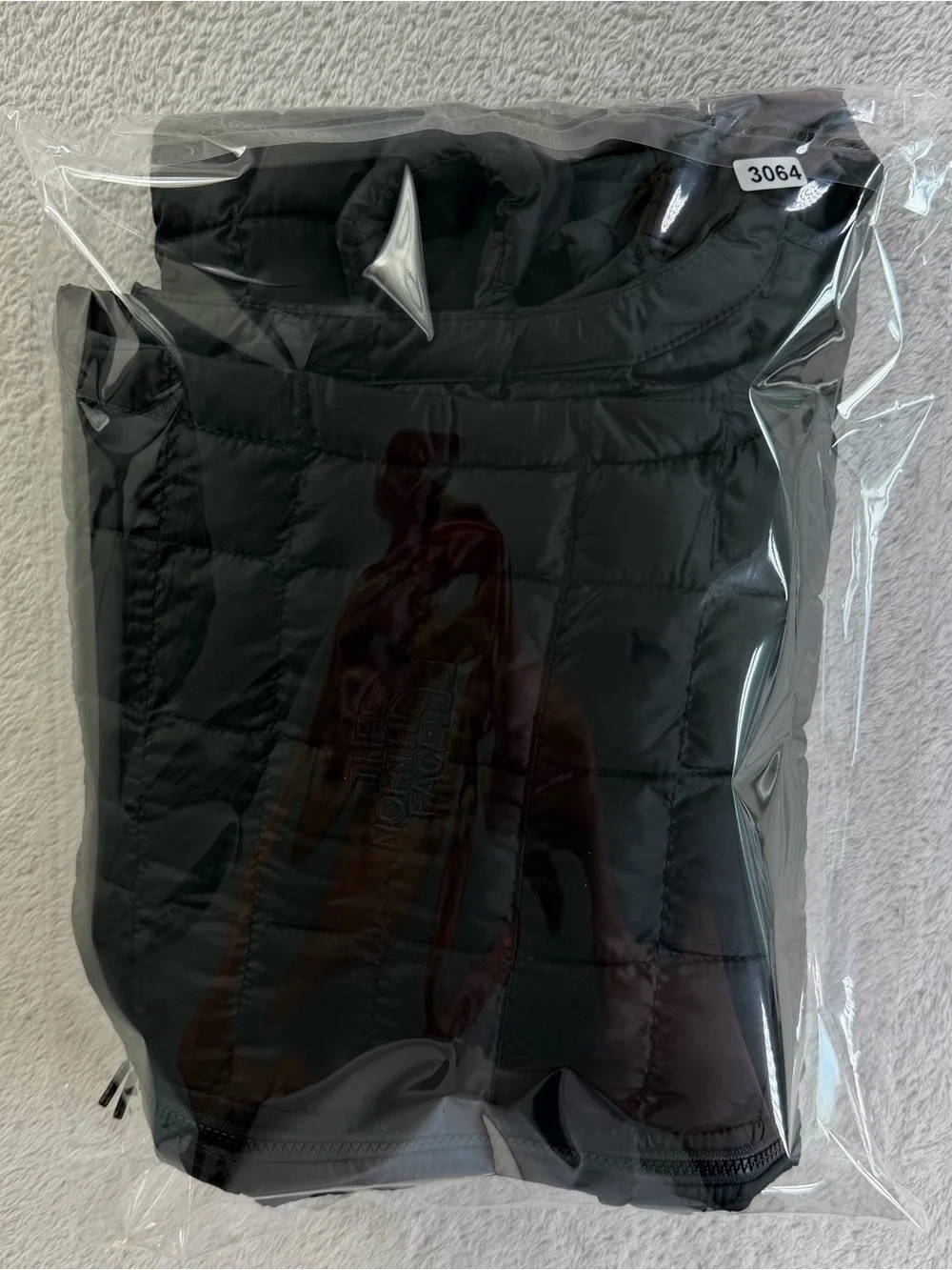 The North Face ThermoBall Eco Black Insulated Puffer Vest Tonal Logo